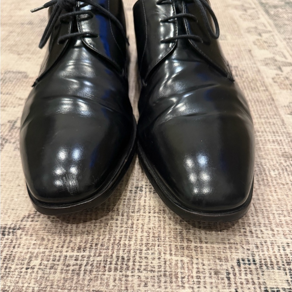 Men's Black PRADA lace oxford shoe size 10 - Picture 6 of 11